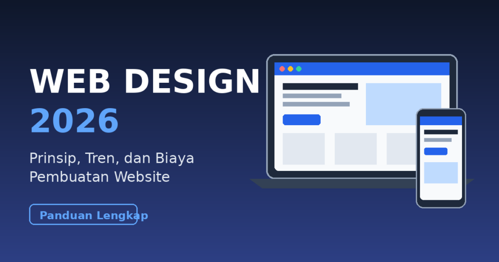 Web Design 2026: Prinsip, Tren, dan Biaya Pembuatan Website
